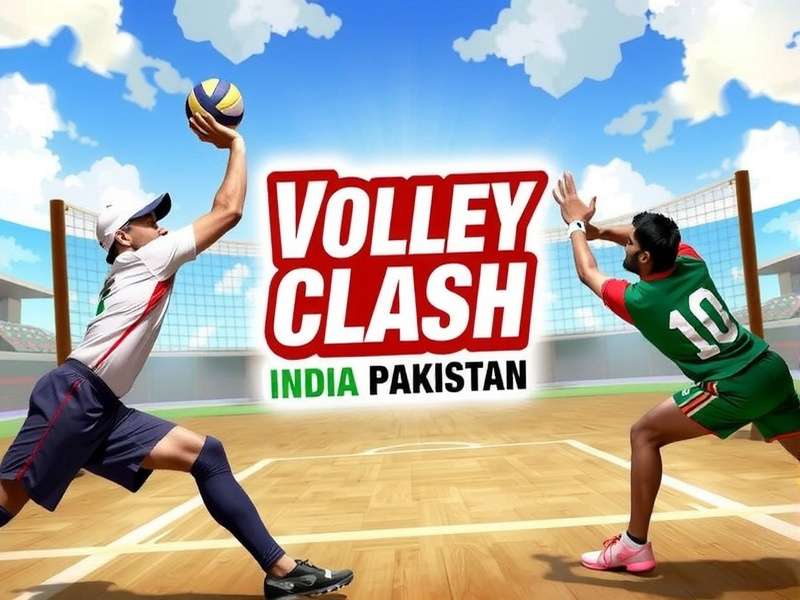 Volley Clash India Pakistan - The Ultimate Rivalry Volley Clash India Pakistan Game Banner