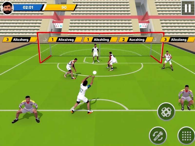 Intense Gameplay Action in Volley Clash India Pakistan Volley Clash India Pakistan Gameplay Screenshot